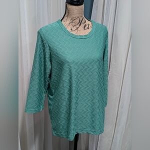 Sara Morgan textured 3/4sleeve top